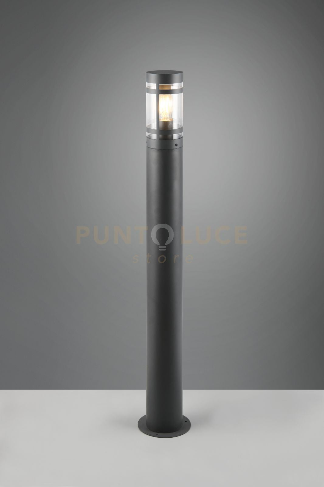 PAOLMA PALO ALTO DA ESTERNO METALLO ANTRACITE IP44 H.100CM 1 LUCE ATTACCO E27