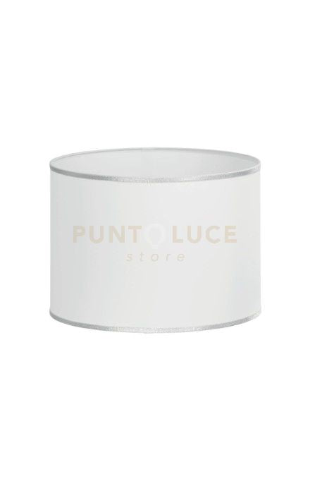 PARALUME 2027 DM.35CM BIANCO E ARGENTO ATTACCO E27