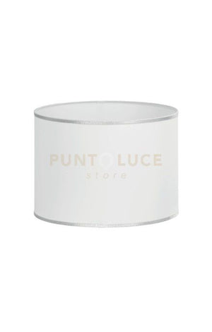 PARALUME 2027 DM.35CM BIANCO E ARGENTO ATTACCO E27