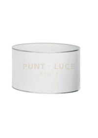 PARALUME 2027 DM.40CM BIANCO E ARGENTO ATTACCO E27