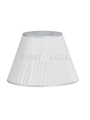 PARALUME 3810 DM.40CM BIANCO E ARGENTO ATTACCO E27