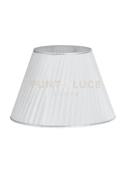 PARALUME 3810 DM.40CM BIANCO E ARGENTO ATTACCO E27