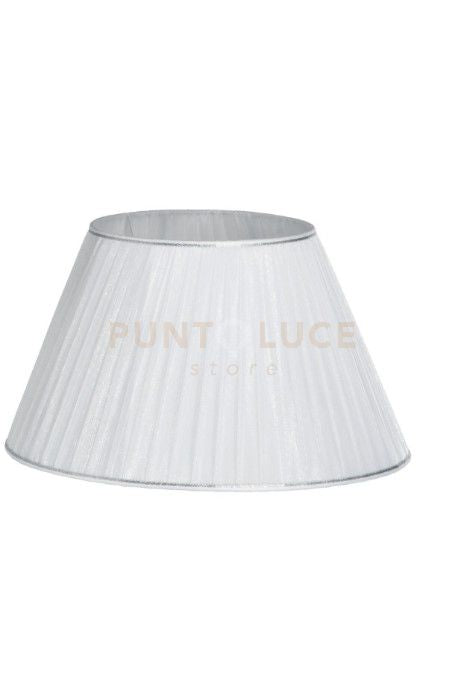 PARALUME 3810 DM.45CM BIANCO E ARGENTO ATTACCO E27