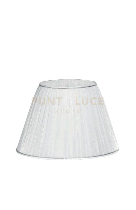 PARALUME 4061 DM.40CM BIANCO E ARGENTO ATTACCO E27