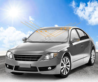 PARASOLE PER AUTO PARABREZZA ANTERIORE PIEGHEVOLE UNIVERSALE 142X67cm ART.70150