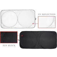 PARASOLE PER AUTO PARABREZZA ANTERIORE PIEGHEVOLE UNIVERSALE 142X67cm ART.70150