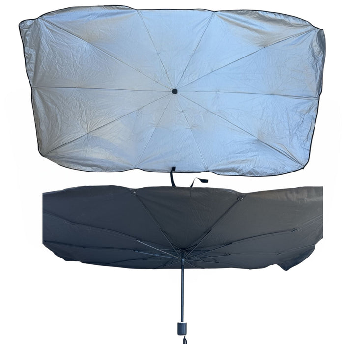 PARASOLE Per AUTO PARABREZZA ANTERIORE PIEGHEVOLE 130X75 ombrello PORTATILE