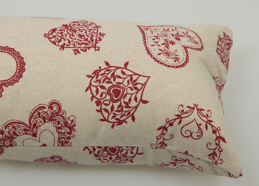 Paraspiffero Decorativo Salsicciotto Porta Finestra Sfoderabile Cuore Rosso 110cm