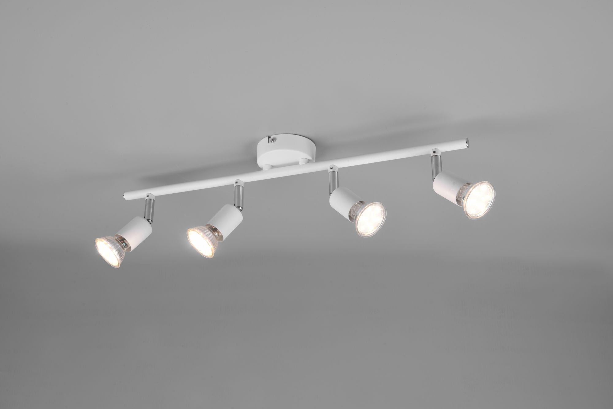 PARIS SENZA LAMPADINA BARRA 4 LUCI BIANCO ATTACCO GU10 L. 50CM