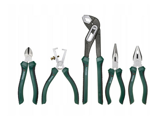 PARKSIDE Set di Pinze 5 Pezzi 1 universale 1 a becchi mezzotondi 1 tronchese 1 spelafili 1 pappagallo