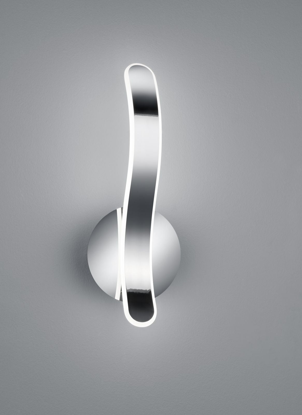 PARMA APPLIQUE LED 11W 1400lm, 4000K CROMO CON DIMMERAZIONE AD INTERRUTTORE H.39CM