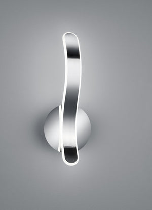 PARMA APPLIQUE LED 11W 1400lm, 4000K CROMO CON DIMMERAZIONE AD INTERRUTTORE H.39CM