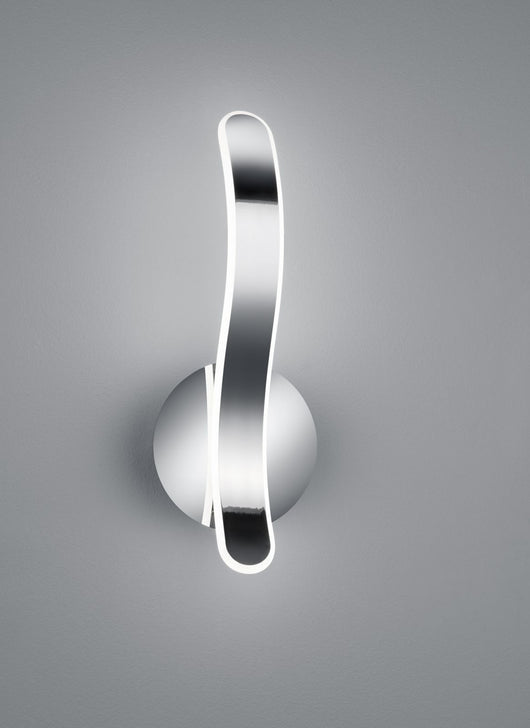 PARMA APPLIQUE LED 11W 1400lm, 4000K CROMO CON DIMMERAZIONE AD INTERRUTTORE H.39CM