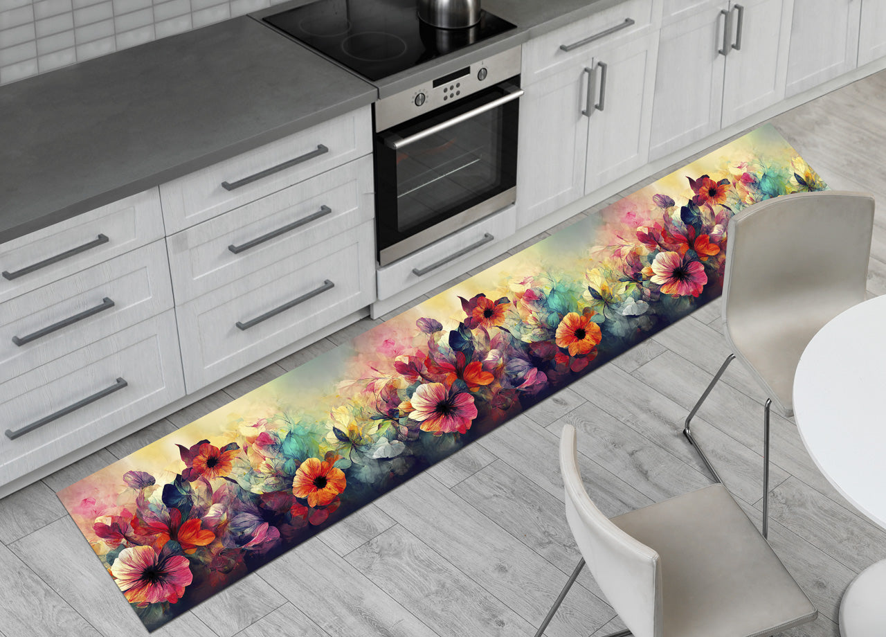 Tappeto Passatoia Cucina Antiscivolo Sottolavello Digitale Disegno Amantea - 50x230 - Amantea