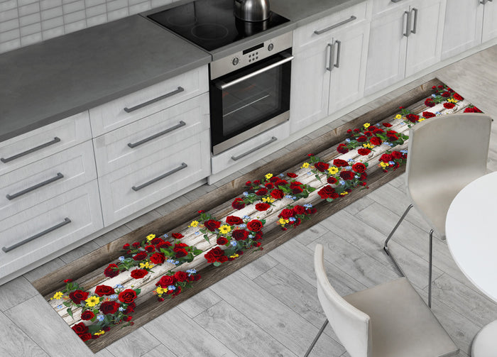 Tappeto Passatoia Cucina Antiscivolo Sottolavello Digitale Disegno Dorotea - 50x320 - Dorotea