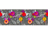 Tappeto Passatoia Cucina Antiscivolo Sottolavello Digitale Disegni Floreali - 50x90 - Fiori 3D