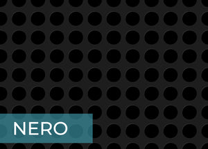 Tappeto Rivestimento Pavimento Gommato PVC Con Bolle Colore Nero Bollato - 100x200 - Floor Nero