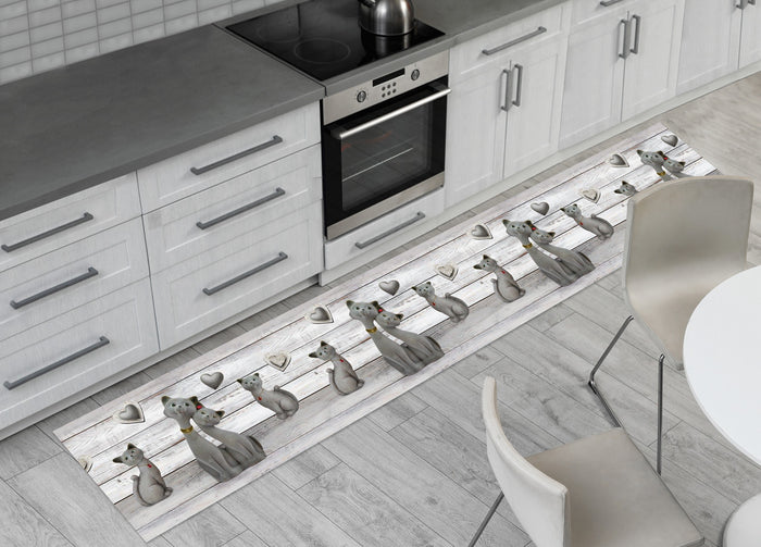 Tappeto Passatoia Cucina Antiscivolo Sottolavello Digitale Disegno Gatto Fashion - 50x115 - Gatto Fashion