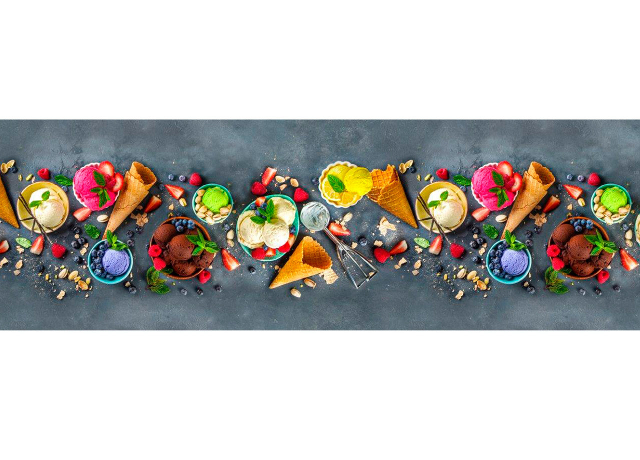 Tappeto Passatoia Cucina Antiscivolo Sottolavello Digitale Disegni Floreali - 50x115 - Gelato