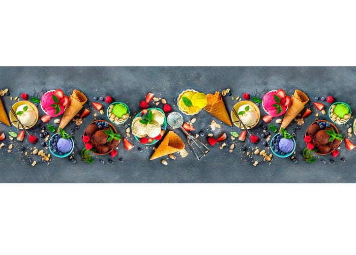 Tappeto Passatoia Cucina Antiscivolo Sottolavello Digitale Disegni Floreali - 50x115 - Gelato