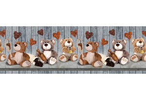 Tappeto Passatoia Antiscivolo Con Stampa Digitale Disegno Orsacchiotti - 50x230 - Orsacchiotti