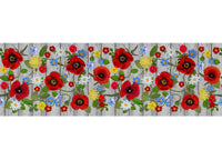 Tappeto Passatoia Cucina Antiscivolo Sottolavello Digitale Disegno Papaveri - 50x600 - Papaveri