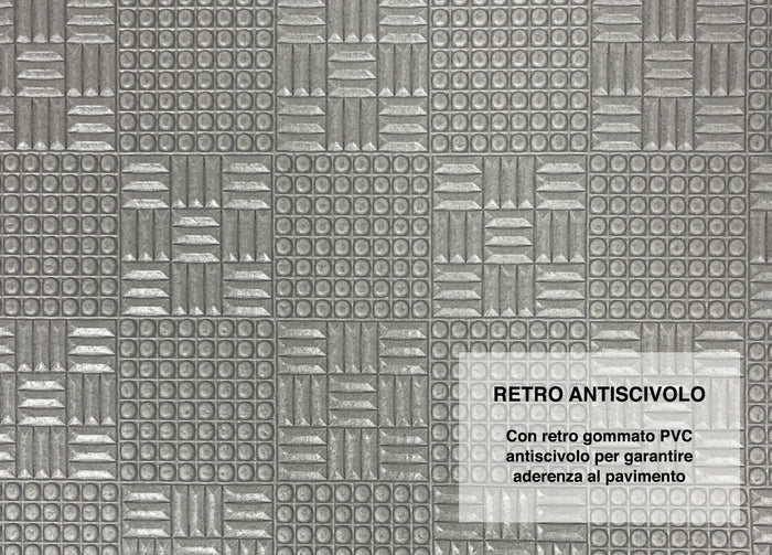 Tappeto Passatoia Cucina Antiscivolo Con Stampa Digitale Dis. Pavè 503 - 50x600 - Pav?