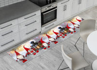 Tappeto Natale Passatoia Cucina Antiscivolo Sottolavello Digitale Elfo Rosso Lanterna 478 - 50x500 - Elfo Rosso Lanterna