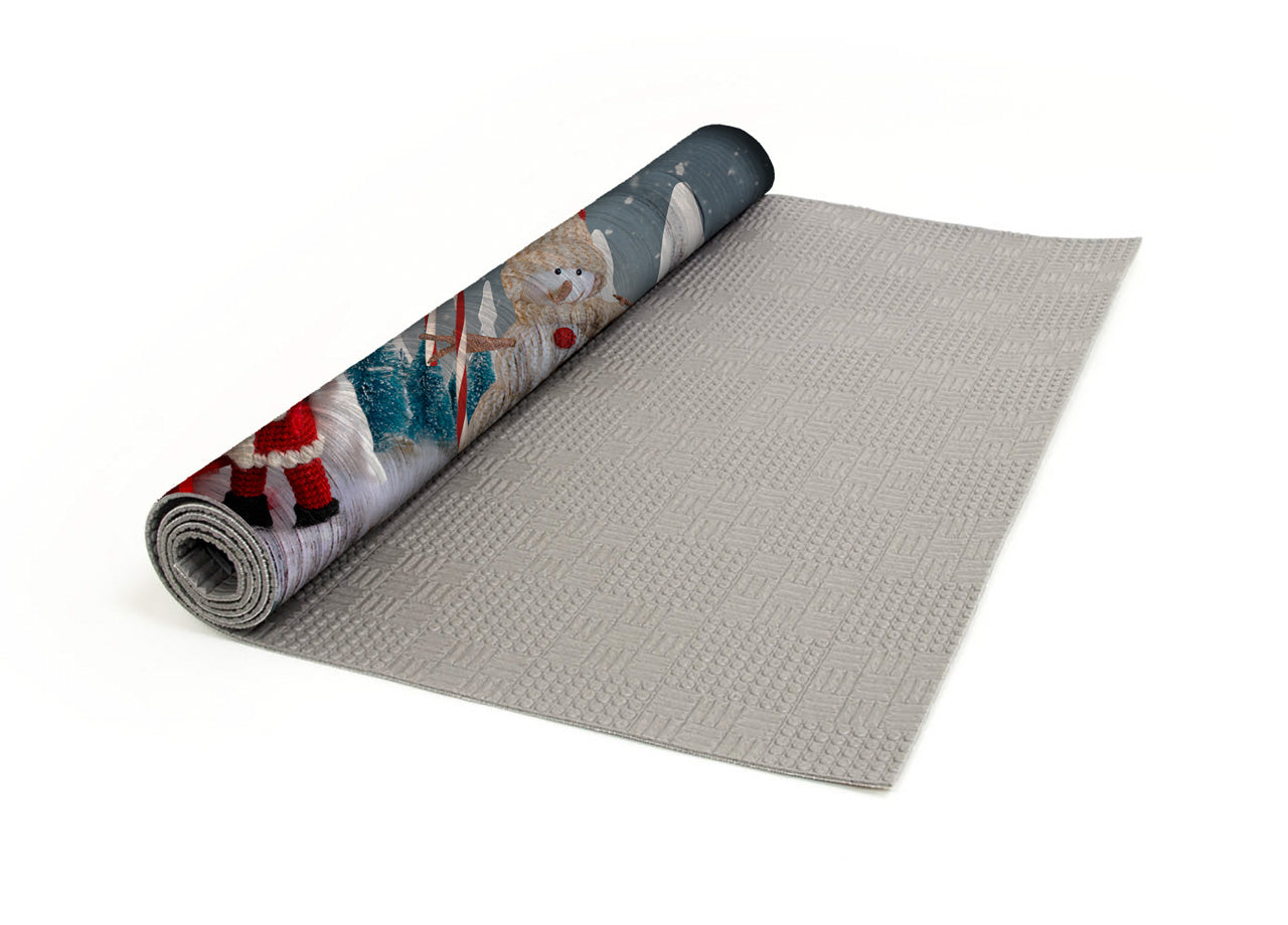 Tappeto Natale Passatoia Cucina Antiscivolo Sottolavello Digitale Pupazzo Maglia 479 - 50x50 - Pupazzo Maglia