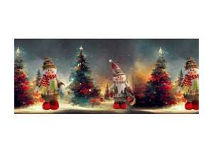 Tappeto Natale Passatoia Cucina Antiscivolo Sottolavello Digitale Pupazzo Albero 481 - 50x140 - Pupazzo Albero