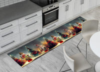 Tappeto Natale Passatoia Cucina Antiscivolo Sottolavello Digitale Pupazzo Albero 481 - 50x400 - Pupazzo Albero