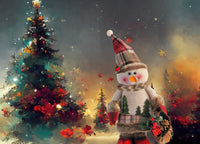 Tappeto Natale Passatoia Cucina Antiscivolo Sottolavello Digitale Pupazzo Albero 481 - 50x400 - Pupazzo Albero