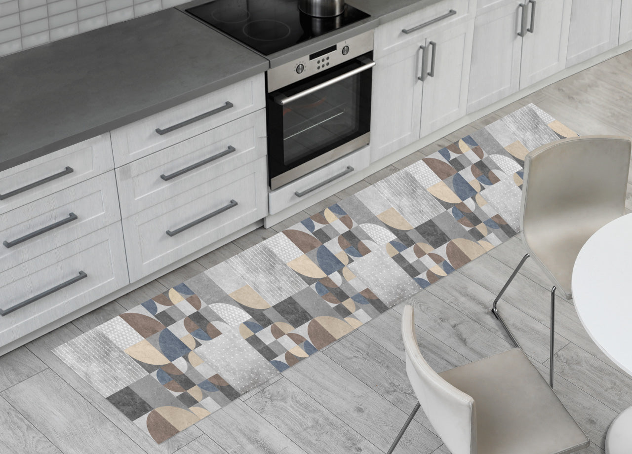 Tappeto Passatoia Cucina Antiscivolo Con Stampa Digitale Dis. Pavè 503 - 50x115 - Pav?