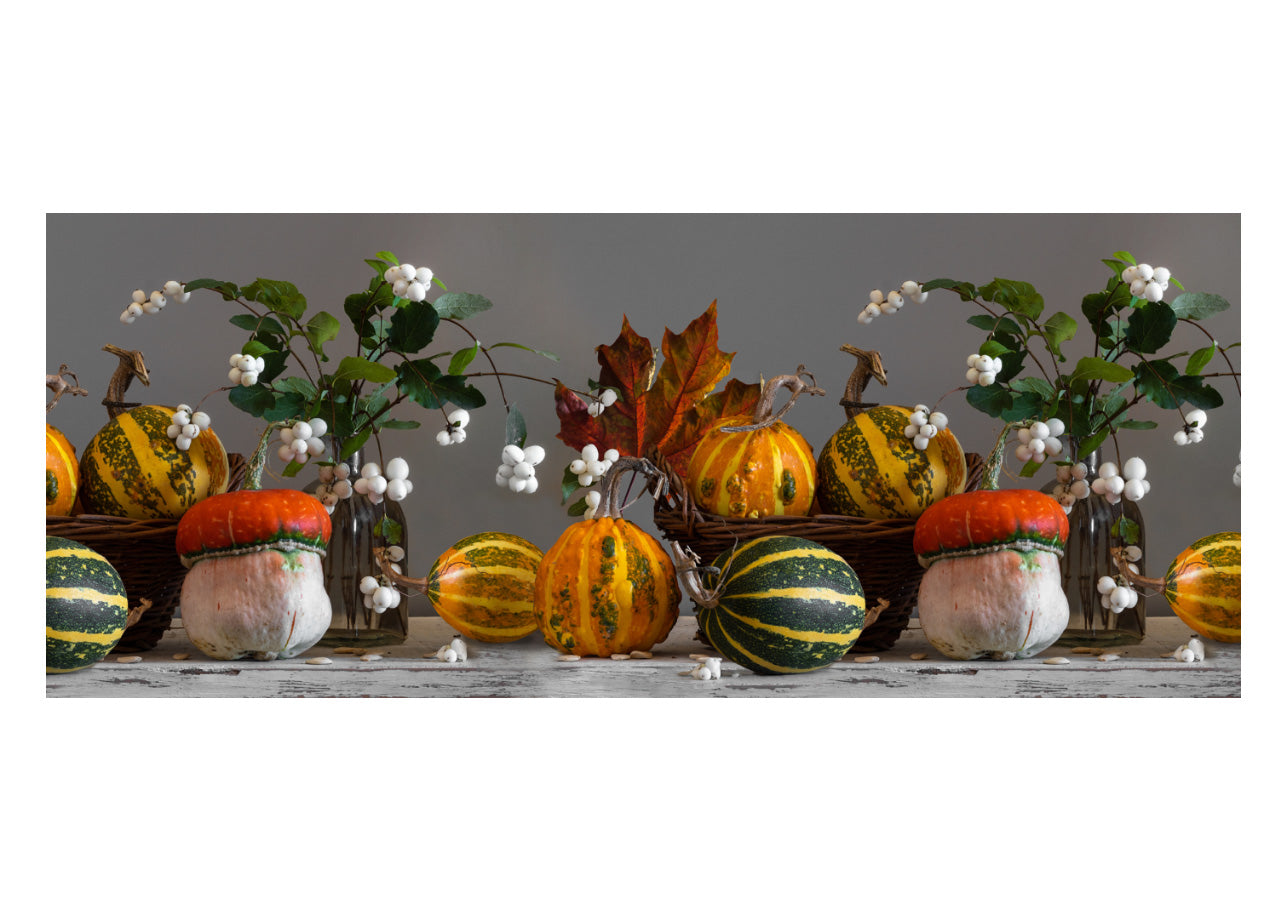 Tappeto Passatoia Cucina Antiscivolo Con Stampa Digitale Dis. Zucche 492 - 50x140 - Zucche