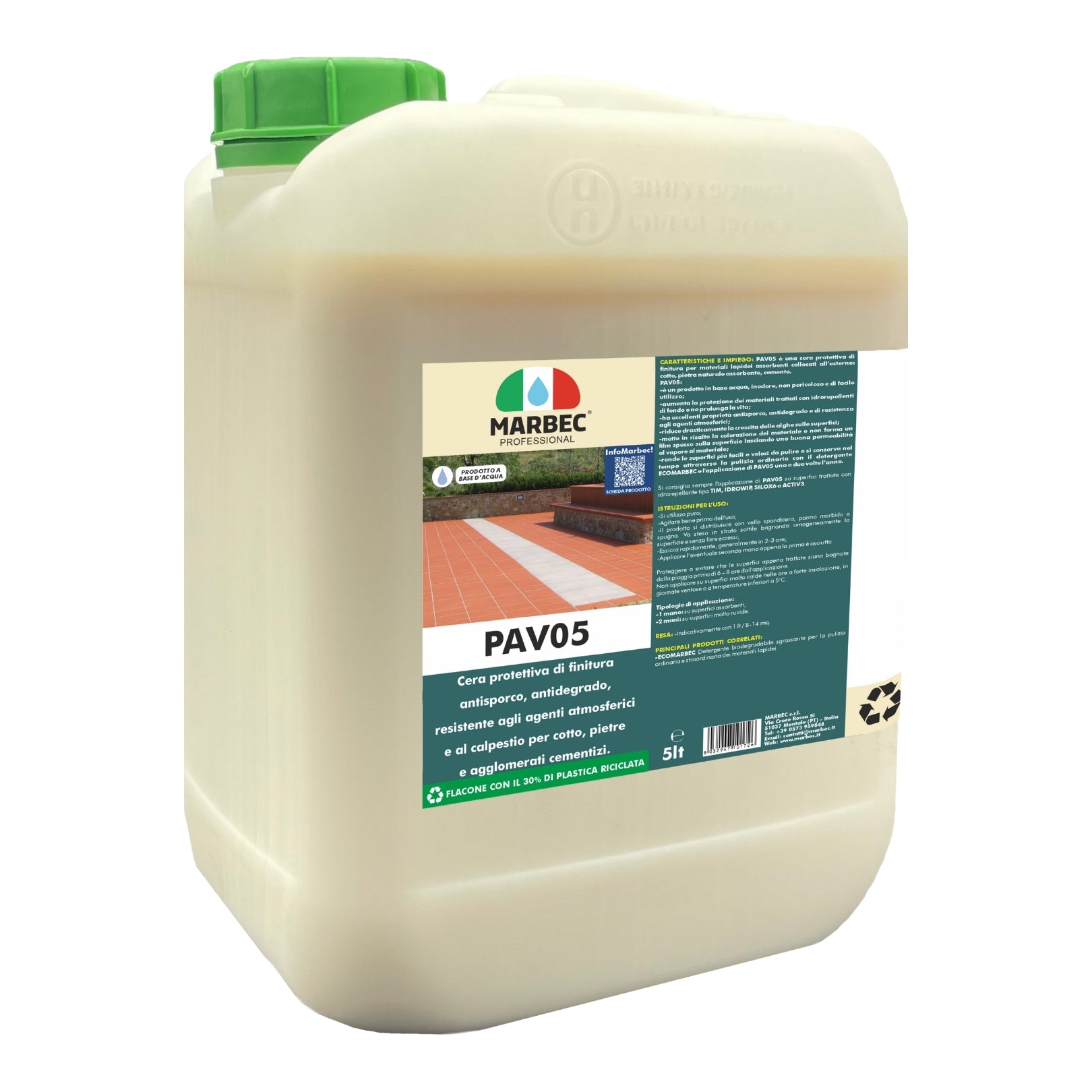 Cera pavimento esterno PAV05   5LT