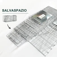 Trappola per Ratti, Topi e Nutrie Pieghevole in Acciaio