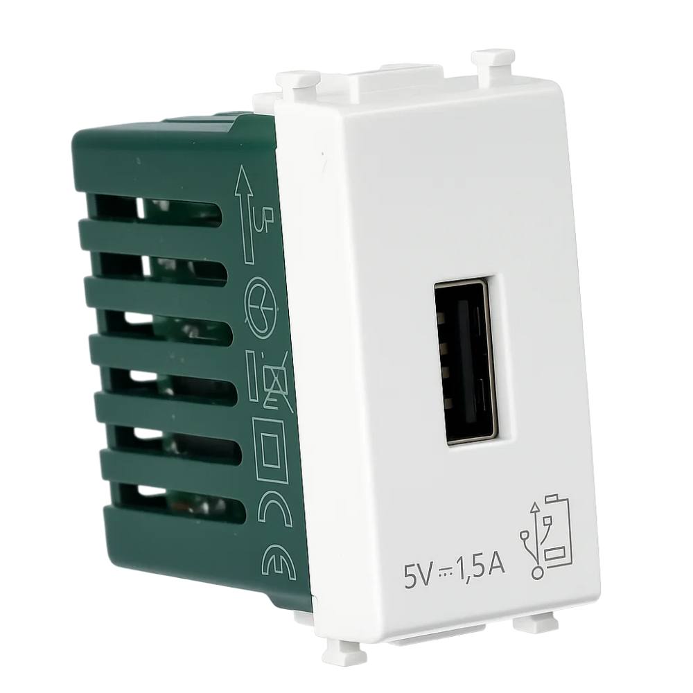 Unità di alimentazione usb 5v 1 5a bianca per uso domestico