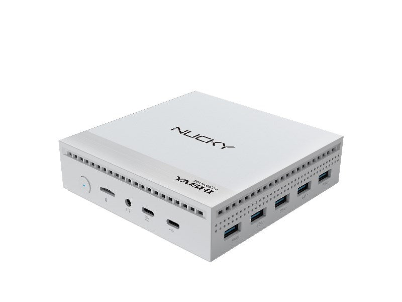 PC BAREBONE NUC NUCKY-2 INTEL QUAD CORE N100 RAM 8GB SSD 256GB WINDOWS 11 PRO BIANCO (NY290)