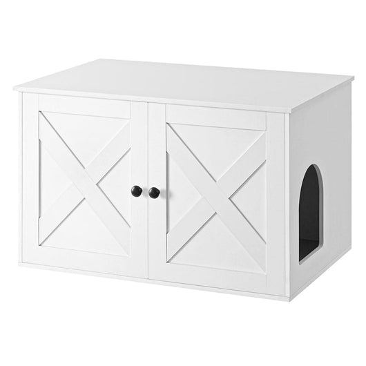 Lettiera rustica per gatti marrone e nera 80 x 53 x 50 cm 12_0006337