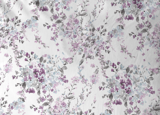 Copritrapunta Sacco Per Trapunta 100% Cotone Disegno Floreale Acquarello - Singolo - Acquarello