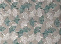 Copritrapunta Sacco Per Trapunta 100% Cotone Disegno Ginko - Singolo - Verde