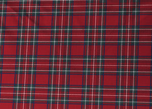 Copritrapunta Sacco Per Trapunta 100% Cotone Disegno Scozzese Kilt - Singolo - Rosso