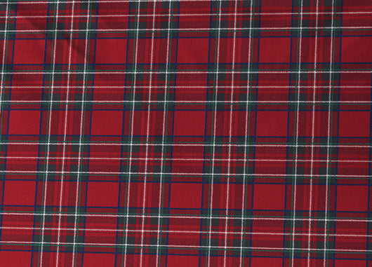 Copritrapunta Sacco Per Trapunta 100% Cotone Disegno Scozzese Kilt - Singolo - Rosso