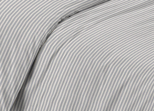 Sacco Copripiumino Piumone Letto In 100% Cotone Made Italy Vari Disegni RP - 2 Piazze - Bastoncino Grigio