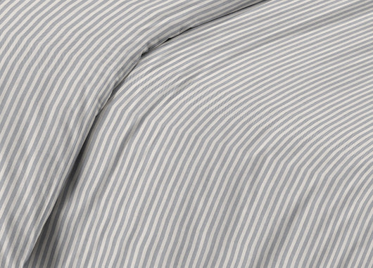 Sacco Copripiumino Piumone Letto In 100% Cotone Made Italy Vari Disegni RP - 2 Piazze - Bastoncino Grigio