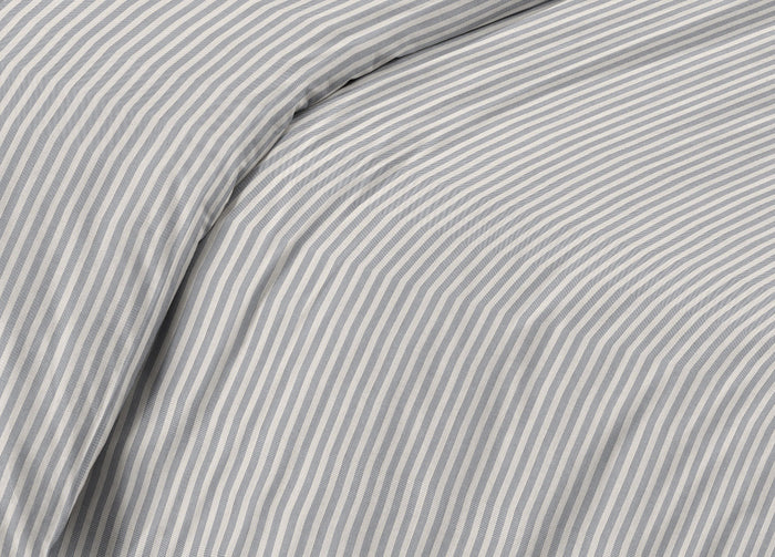 Completo Lenzuola Letto Camera In 100% Cotone Made Italy Vari Disegni RP - Piazza 1-2 - Bastoncino Grigio