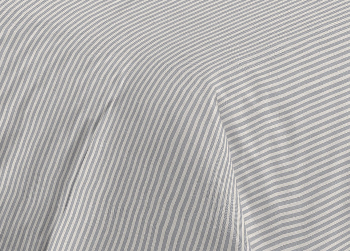 Sacco Copripiumino Piumone Letto In 100% Cotone Made Italy Vari Disegni RP - 2 Piazze - Bastoncino Grigio