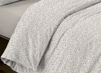 Completo Lenzuola Letto Camera In 100% Cotone Made Italy Vari Disegni RP - 1 Piazza - Stefy Beige