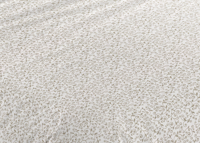 Completo Lenzuola Letto Camera In 100% Cotone Made Italy Vari Disegni RP - 1 Piazza - Stefy Beige