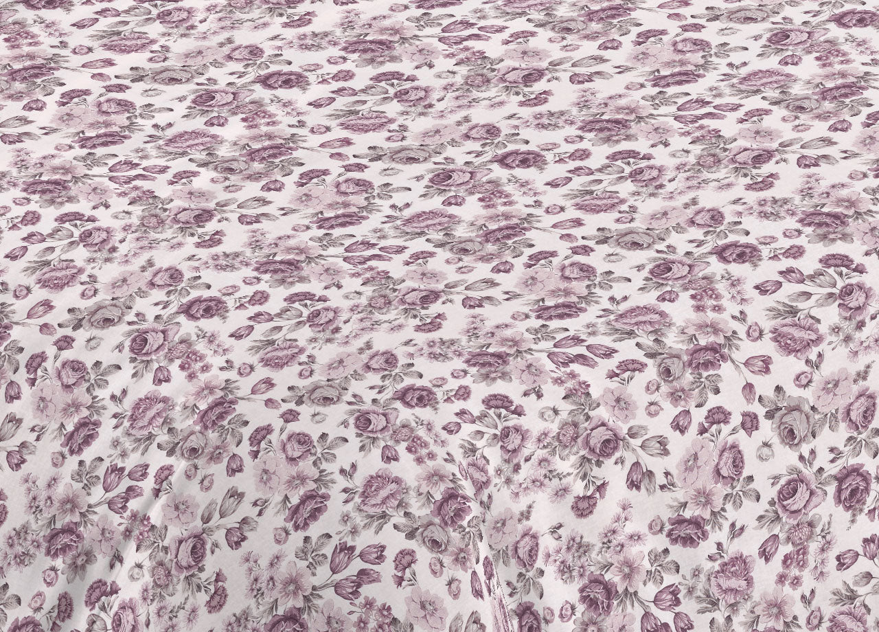 Completo Lenzuola Letto Camera In 100% Cotone Made Italy Vari Disegni RP - 1 Piazza - Susan Rosa